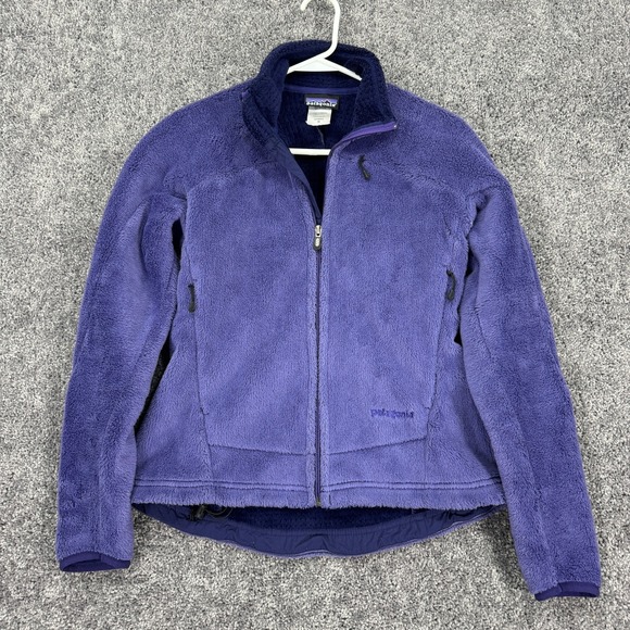 Patagonia Jackets & Blazers - Patagonia Jacket Womens Medium Purple Long Sleeve Zip Up Fleece Logo Outdoor